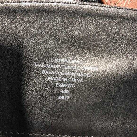 Unisa Faux leather zip up black/brown boots 7.5 - Picture 8 of 9